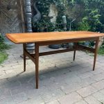 Mid Century Dán Design Surfboard Coffee Table Asztal Teak - 2