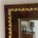 Ritkaság! Nagyméretű Restaurált Ökörszemes Biederemeier Tükör 90x140 - 7