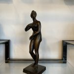 Antik Női Akt Bronz Szobor - 4