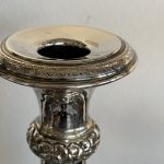 Altwien Ezüst Bécsirózsás Gyertyatartó 1850 - 5