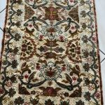Kézi Csomózású Tunéziai Selyem Szőnyeg 52x120 - 5