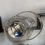 Áttört Sterling Ezüst Füles Kenyeres Kosár - 4
