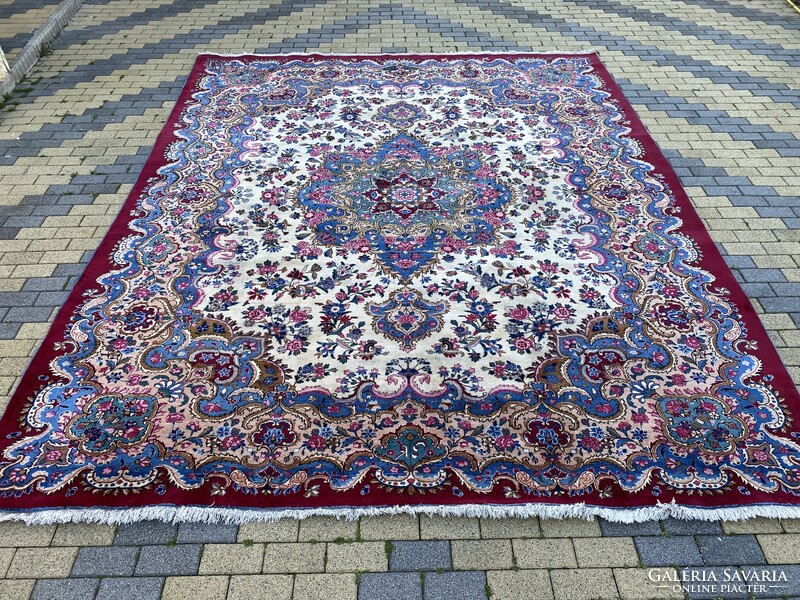 Hatalmas Iráni Maschad Perzsaszőnyeg 380×310