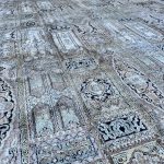 Exkluzív Nagyméretű Kézi Selyem Perzsa Szőnyeg 370x270 - 2