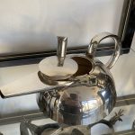 Modern Egyedi Design Sterling Ezüst Teás Kanna - 5