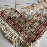 Kisméretű Félantik Kézi Selyem Szőnyeg 53x95 - 4