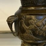 Antik Japán Meiji Bronz váza - 3