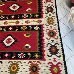 Kézcsomózású Pirot Kelim Kilim Szőnyeg 195x310 - 4