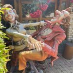 Nagyméretű Táncoló Pár Kerti szobor - Étterem Szálloda Reklám Figura - 7
