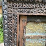 Antik Faragott Indiai Ablak - 7