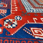 Kézi csomózású Kazak Szőnyeg 155x290 - 2