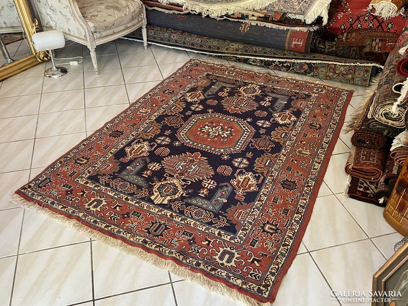 Félantik Kézi Csomózású Azeri Kaukázusi szőnyeg 200×140