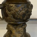 Antik Japán Meiji Bronz váza - 4