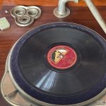 Különleges Szecessziós Szekrényes Gramofon - 7