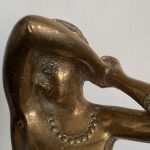 Art deco Női Akt Bronzszobor - 7