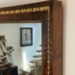 Ritkaság! Nagyméretű Restaurált Ökörszemes Biederemeier Tükör 90x140 - 6
