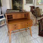 Mid Century Skandináv Teak Íróasztal, Bröderna Gustaffson 1960 - 4