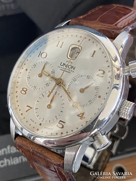 Union Glashütte Kronográf Automata Karóra
