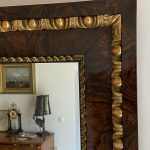 Ritkaság! Nagyméretű Restaurált Ökörszemes Biederemeier Tükör 90x140 - 4