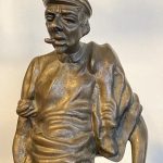Antik Komikus Bronz Szobor " I don - 2