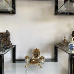 18.sz Klasszicista tüzaranyozott tintatartó - zsebóratartó - 2