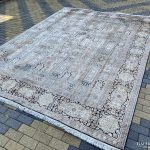 Exkluzív Nagyméretű Kézi Selyem Perzsa Szőnyeg 370x270 - 3
