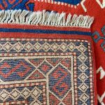 Kézi csomózású Kazak Szőnyeg 155x290 - 5