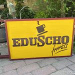 Retró Világító Eduscho Reklám tábla - 2