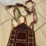 Antik Türkmén Tekke Ajtó vagy Ablak dísz fali szőnyeg 150x135 - 6