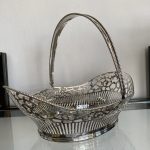 Áttört Sterling Ezüst Füles Kenyeres Kosár - 3