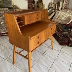 Mid Century Skandináv Teak Íróasztal, Bröderna Gustaffson 1960 - 2
