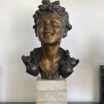 Vincenzo Cinque (Napoly 1852-Napoly 1929) Vízhordó fiú bronz szobor - 4