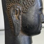 19. Századi Thai Bronz Buddha Fej - 7
