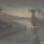 Fábián Imre pasztell " Robotos Hajósok " 1947 Hajóvontatók - 4