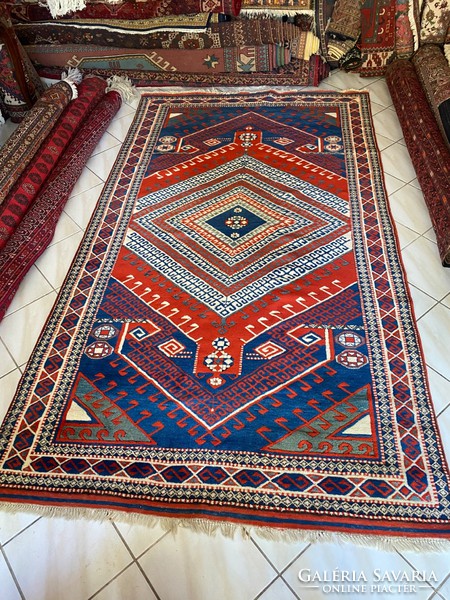 Kézi csomózású Kazak Szőnyeg 155×290