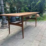 Mid Century Dán Design Surfboard Coffee Table Asztal Teak - 4