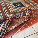 Kézi csomózású Kazak Szőnyeg 155x290 - 7
