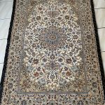 Exkluzív Isfahan Selyem Perzsa Szőnyeg 167x110 - 7