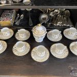 Empire Stílusú Porcelán Kávés Készlet 9 személyes - 2