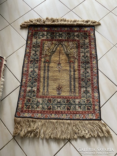 Kézi Csomózású Selyem Szőnyeg 70×110