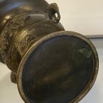 Antik Japán Meiji Bronz váza - 6