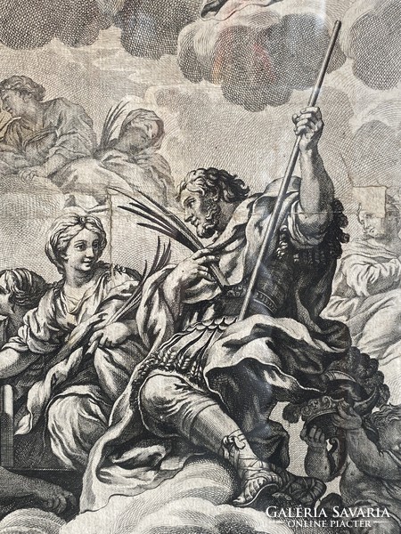 17.századi rézmetszet Nicolas Dorigny