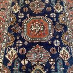 Félantik Kézi Csomózású Azeri Kaukázusi szőnyeg 200x140 - 2