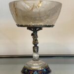19.th Century Viennese Gilt  enamel Silver - Mounten Rock Crystal Goblet …… - 2