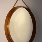 Design Uno & Osten Kristiansson Oak Mirror by Luxus Vittsjo 1960s Made in Sweden…… - 3
