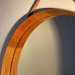 Design Uno & Osten Kristiansson Oak Mirror by Luxus Vittsjo 1960s Made in Sweden…… - 6