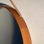 Design Uno & Osten Kristiansson Oak Mirror by Luxus Vittsjo 1960s Made in Sweden…… - 4