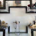 Art Nouveau Silver Head Glass Carafe…….. - 3