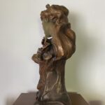 Large Art Nouveau Friedrich Goldscheider Polychrome Terracotta Bust around 1900…….SOLD - 6