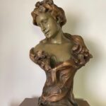 Large Art Nouveau Friedrich Goldscheider Polychrome Terracotta Bust around 1900…….SOLD - 2
